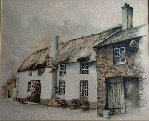 TED HOEFSLOOT ** FRAMED PRINT ** The Ship Inn **  52x44cm @ R1 START!