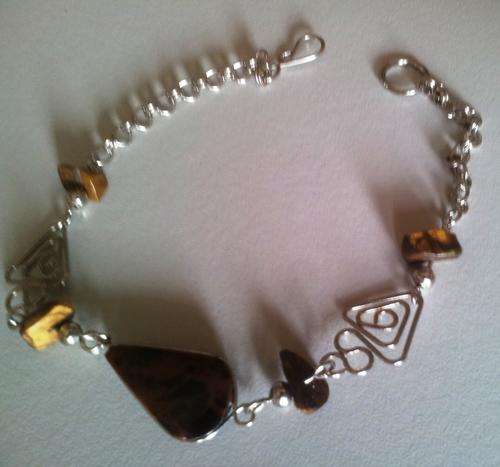 ** PRETTY BROWN OBSIDIAN BRACELET **