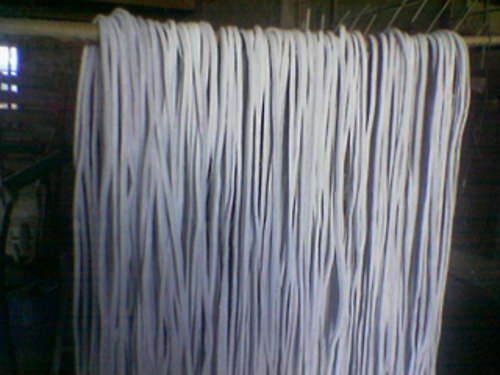 White tanned cow hide riempies