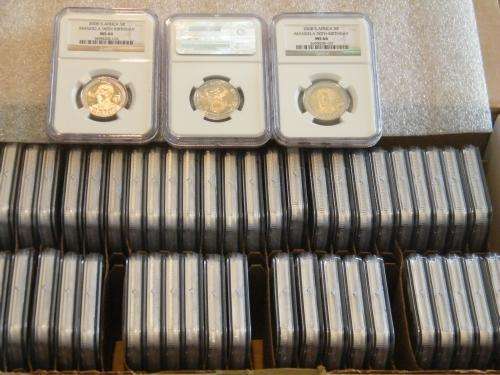 ***MS66*** 50(Box) x 2008 Nelson Mandela "90th Birthday" R5 graded MS66 by NGC
