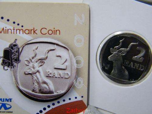 2009 SA Mintmark 2 Rand + SAM Certificate