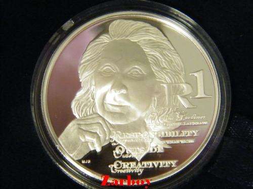 2 x 2010 Proof Nadine Gordimer Silver R1 Issued By the SAM + COA + low serial numbers