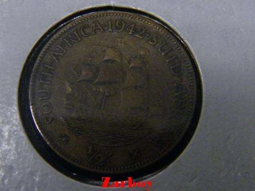 1942 Union Of South Africa Half Penny - not that easy!