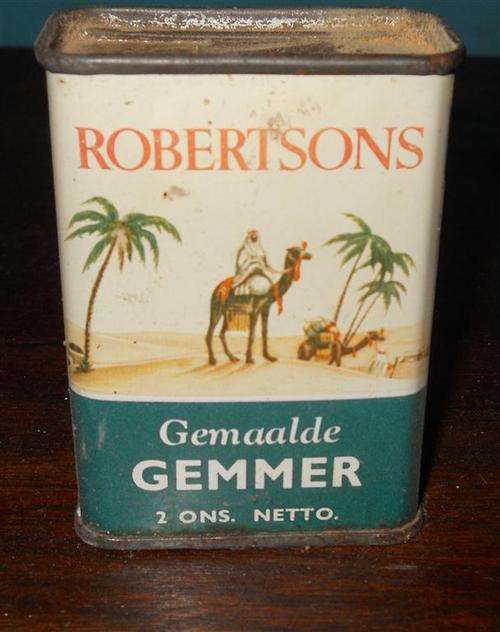 Old Robertson ginger tin