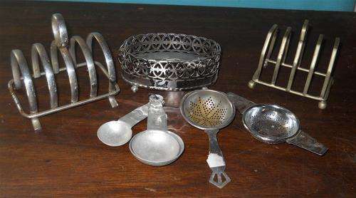Lot of silver plate goods.