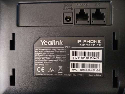 Yealink T21P E2 IP phone