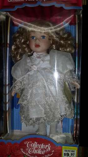 "Collector's Choice" limited edition porcelain doll in Victorian style clothing