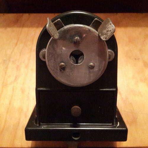 Faber-Castel Bakelite desk mounted pencil sharpener circa 1950