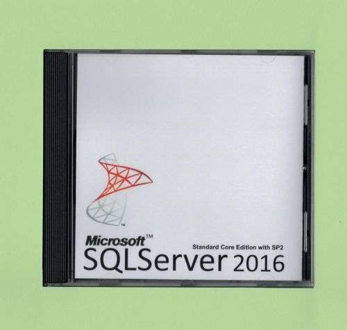 Microsoft SQL Server 2016 Standard with 16 Core License, unlimited User CALs New Brand New