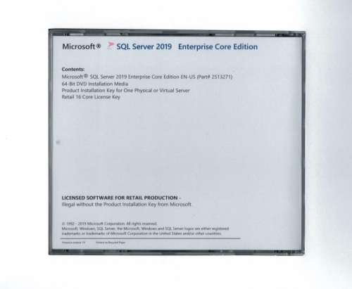 Microsoft SQL Server 2019 ESD Enterprise SPECIAL with 16 Core License, unlimited User CALs SPECIAL