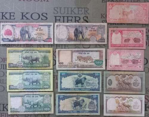 Nepal bank note collection