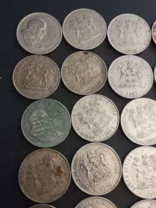 RSA 50c lot. Bid per coin to take all 20