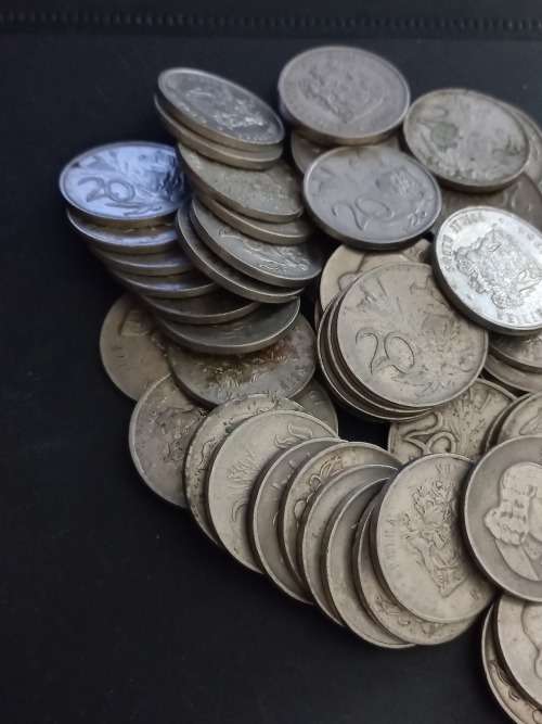 50+ RSA 20c lot. One bid for the lot.