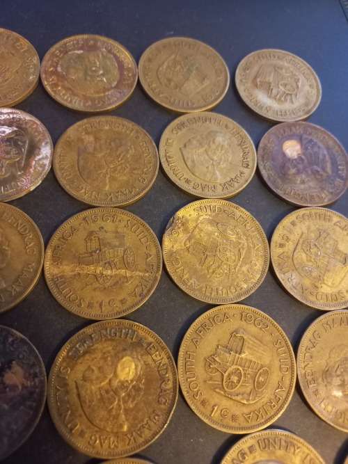 27 RSA large one cent lot. Bid per coin to take all.