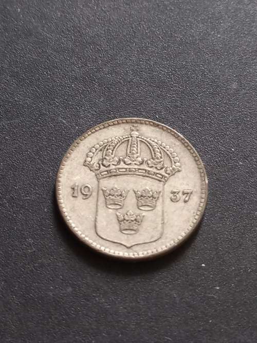 1937 Silver 10 Ore Sweden