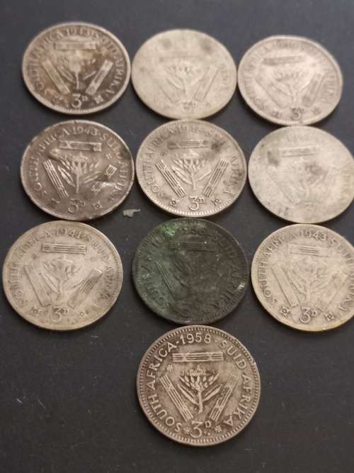 SA Union tickey lot. One bid for 10 tickeys