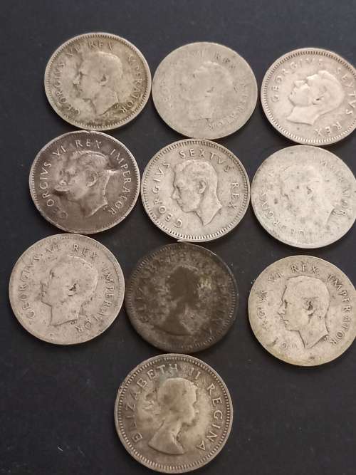 SA Union tickey lot. One bid for 10 tickeys