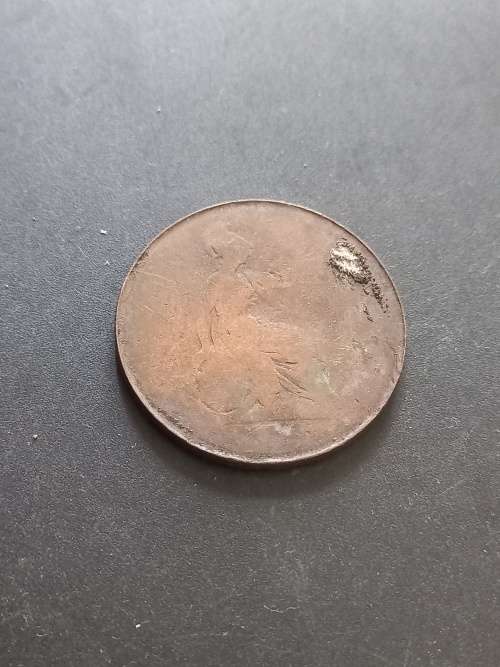 Old 1800`s worn Half penny