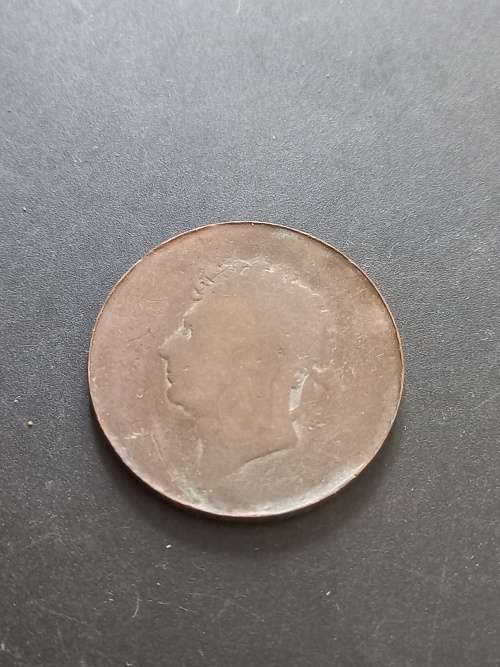 Old 1800`s worn Half penny