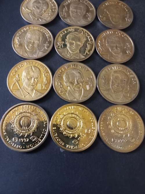 `92 SA Cricket official complete token set with Album. **Scarce** to find a complete set
