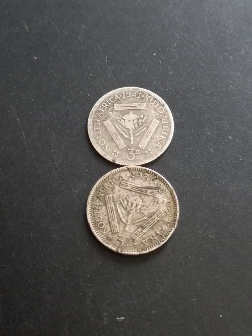 2 x SA Union tickeys. Bid per coin to take both
