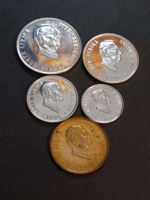 1976 UNC RSA coin lot. Beautiful
