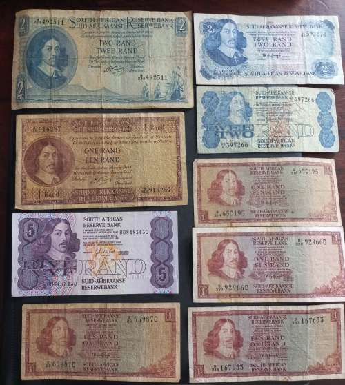 RSA Bank note lot. One bid to take all