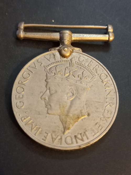WW2 Service medal. Issued to N.A. Van Eyssen