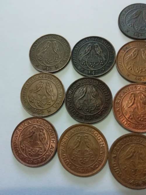 SA Union Quarter penny collection