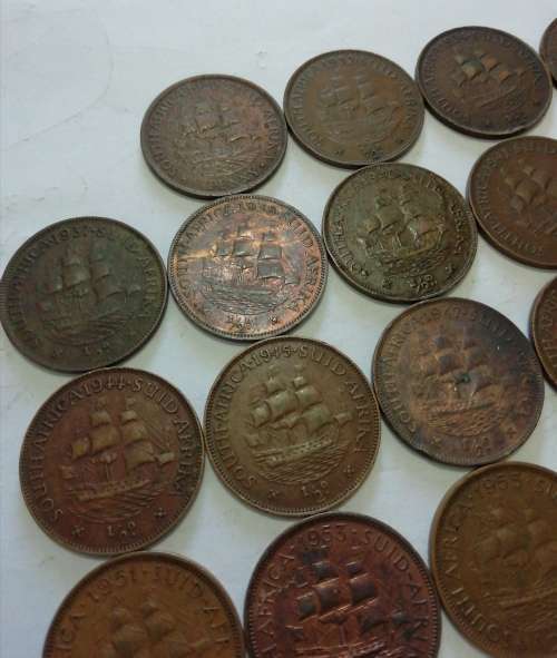 SA union half penny collection