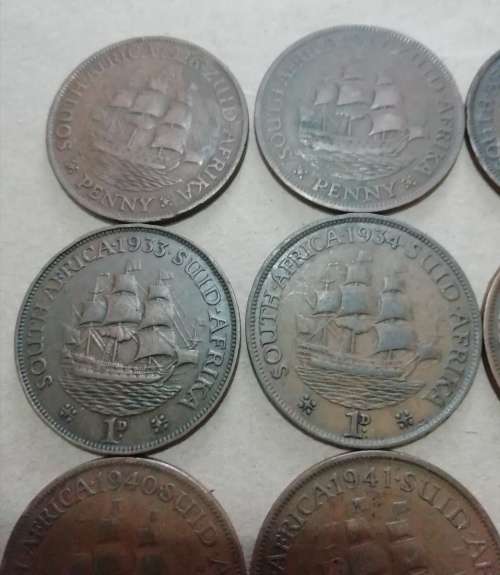 SA Union Penny collection - Partially completed