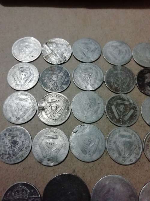 80% Silver SA union coins scrap silver or/and some "fillers" - One bid for the lot