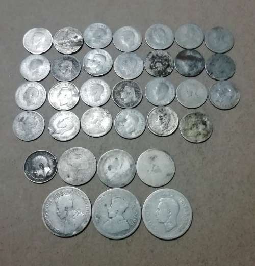 80% Silver SA union coins scrap silver or/and some "fillers" - One bid for the lot