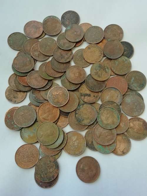 91 SA Union 1/4 penny lot. Well circulated. For one bid.