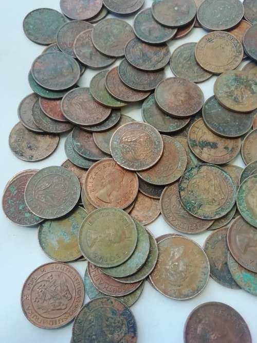 91 SA Union 1/4 penny lot. Well circulated. For one bid.