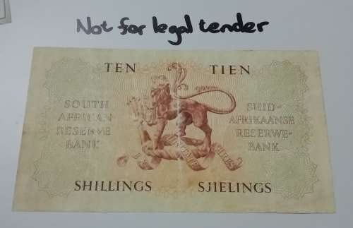 1948 SA reserve bank 10 Shillings a/7