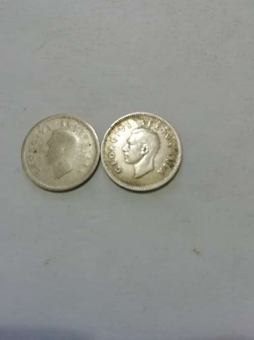 Silver SA Union Tickeys. (bid per coin to take both)