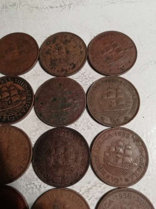 SA Union half penny lot(17 coins) - One bid
