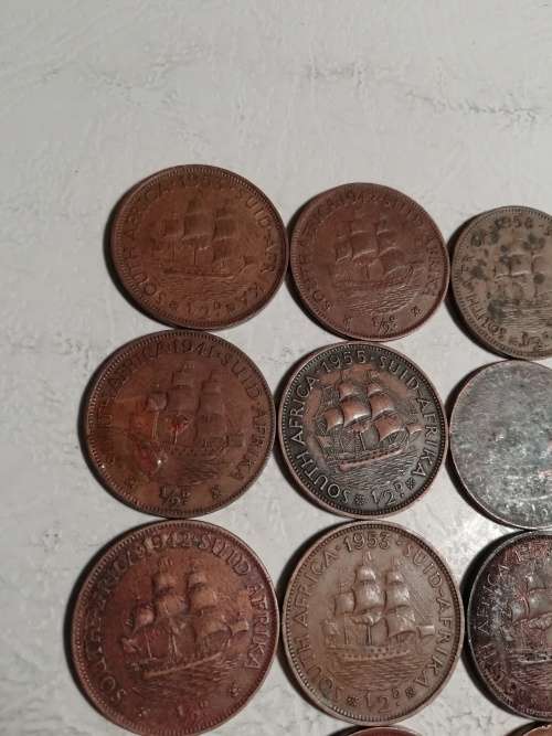 SA Union half penny lot(17 coins) - One bid