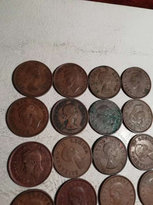 SA Union half penny lot(17 coins) - One bid