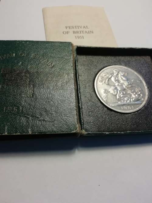 1951 Great britain commemorative 5 shillings