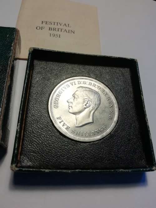1951 Great britain commemorative 5 shillings