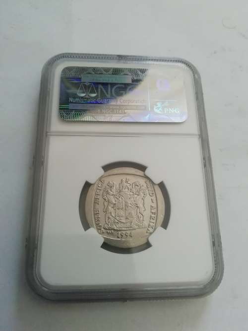 1994 NGC graded S. Africa R5 MS62
