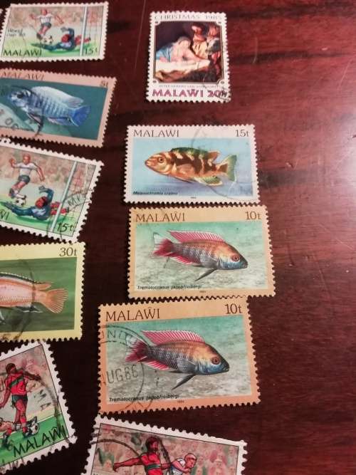 Malawi stamp lot.