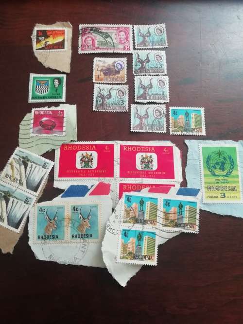 Rhodesia stamp lot.