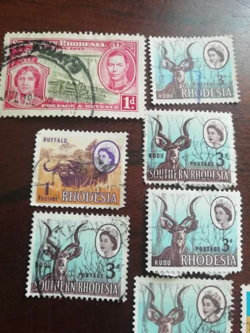 Rhodesia stamp lot.