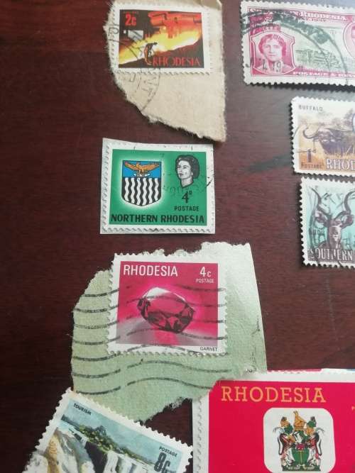 Rhodesia stamp lot.