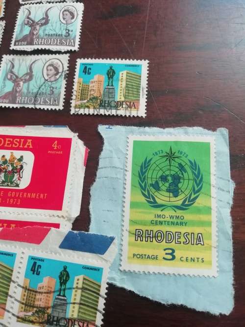 Rhodesia stamp lot.