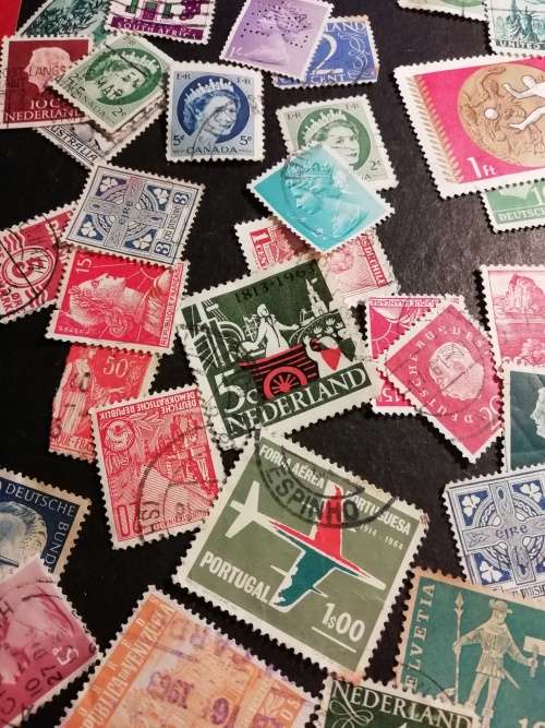 Vintage Mixed international stamps.