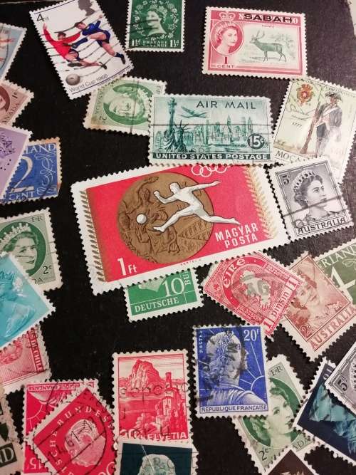 Vintage Mixed international stamps.